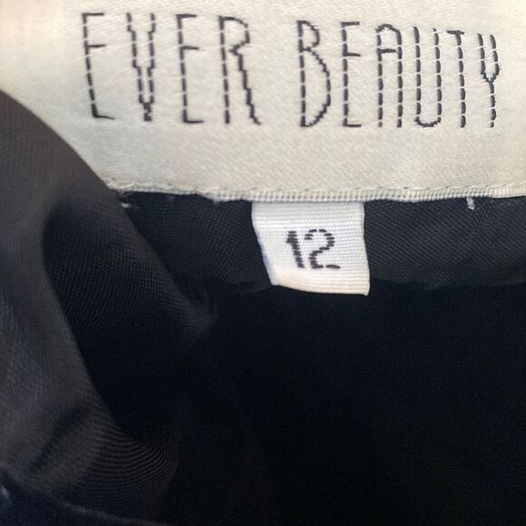 VTG EUC Ever Beauty Whimsigoth Black Velvet Ball Gown/ Prom Dress/ Evening Gown - Picture 7 of 8